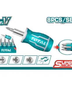 طقم مفك سنون 8قطع 8×1 توتال_TACSDS0706