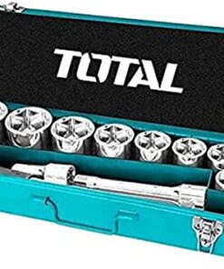 طقم لقم رباط 4/3" علبة صاج راتشة 15قطعة توتال THT341151