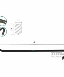 عتلة حديد 48" 30مم توتال THT431482