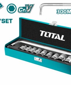 طقم لقم رباط 2/1" 10قطع علبة صاج حرفL توتال_THTL121101