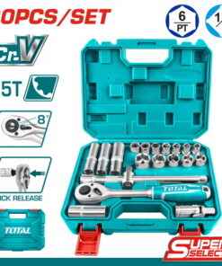 طقم لقم رباط توتال علبة بلاستيك2/1" 20قطعة THT121201