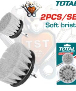 فرشة مستديرة 2قطعة نيلون ناعمة ابيض شنيور توتال TACS3235