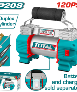 كمبروسر سيارة 20فولت 10بار بدون بطارية توتال_TACLI2026-120PSI