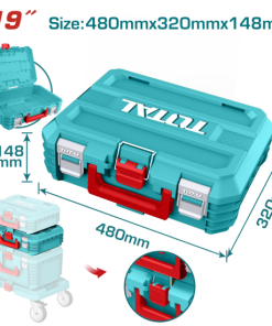 شنطة بلاستيك 19" قفل بلاستيك 15كيلو توتال_TPBXS102