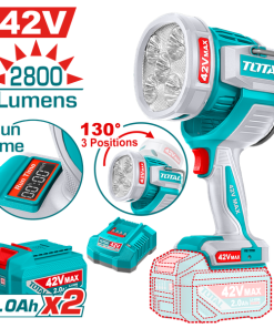 كشاف 42فولت 50وات 2بطارية 2امبير 2800ليومينز توتال_TWLI42896