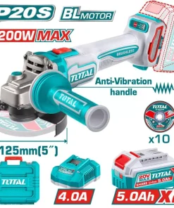 صاروخ 20فولت 5" 2بطارية 5امبير 1200وات توتال_TAGLI2120272