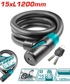قفل دراجة 1.2متر 15مم توتال_TBK11512