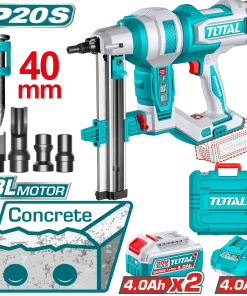 مسدس خرسانة 20فولت 4سم 2بطارية 4امبير توتال_TCNLI9008